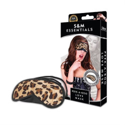 S&M Essentials 舒適眼罩 豹紋