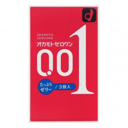 Okamoto 0.01 特潤版PU避孕套（3片裝）