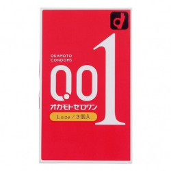 Okamoto Zero One 0.01 L碼PU安全套（ 3片裝）